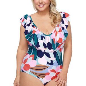 Raisins Curve Lucky Day Wayalife One Piece Swimsuit Multicolor 18W